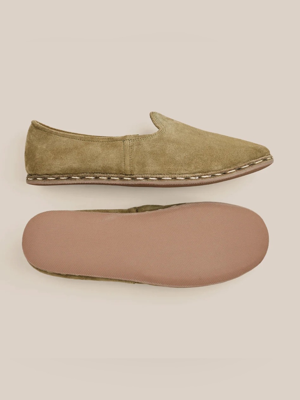 Men’s Olio Green Suede Sabah Slip-On Loafer